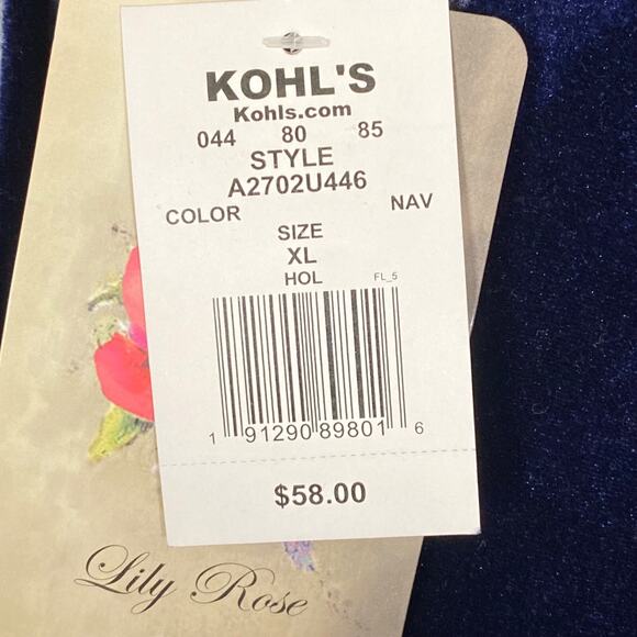 Lily Rose Juniors Velvet Jumpsuit Size XL Blue Belted Flutter Sleeves V-neck NWT - Picture 6 of 14